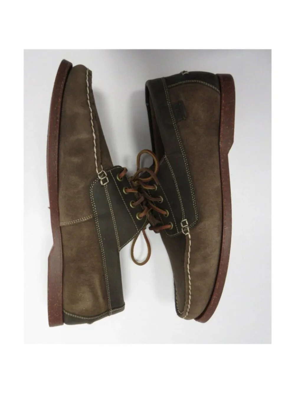 Polo Ralph Lauren Boat Shoes 11.5 D Blackley 4 Eye Oiled Suede Leather